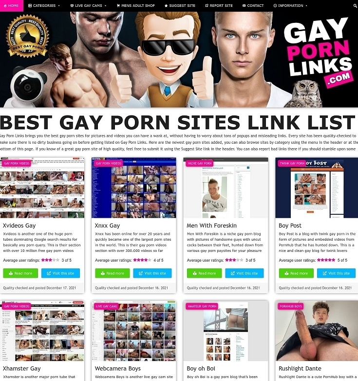Gay porn link list